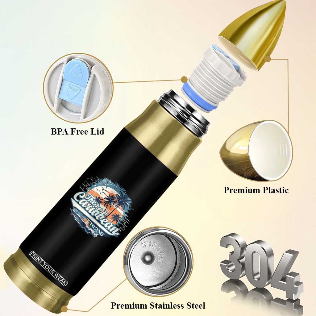 Funny The Caribbean Islands Bullet Tumbler Caribbean Sea Tour Summer Vacation TS11 Print Your Wear