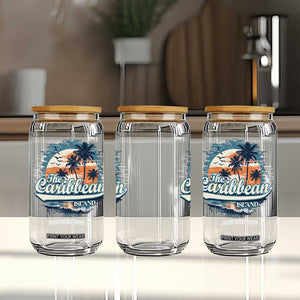 Funny The Caribbean Islands Glass Can Caribbean Sea Tour Summer Vacation TS11 Print Your Wear