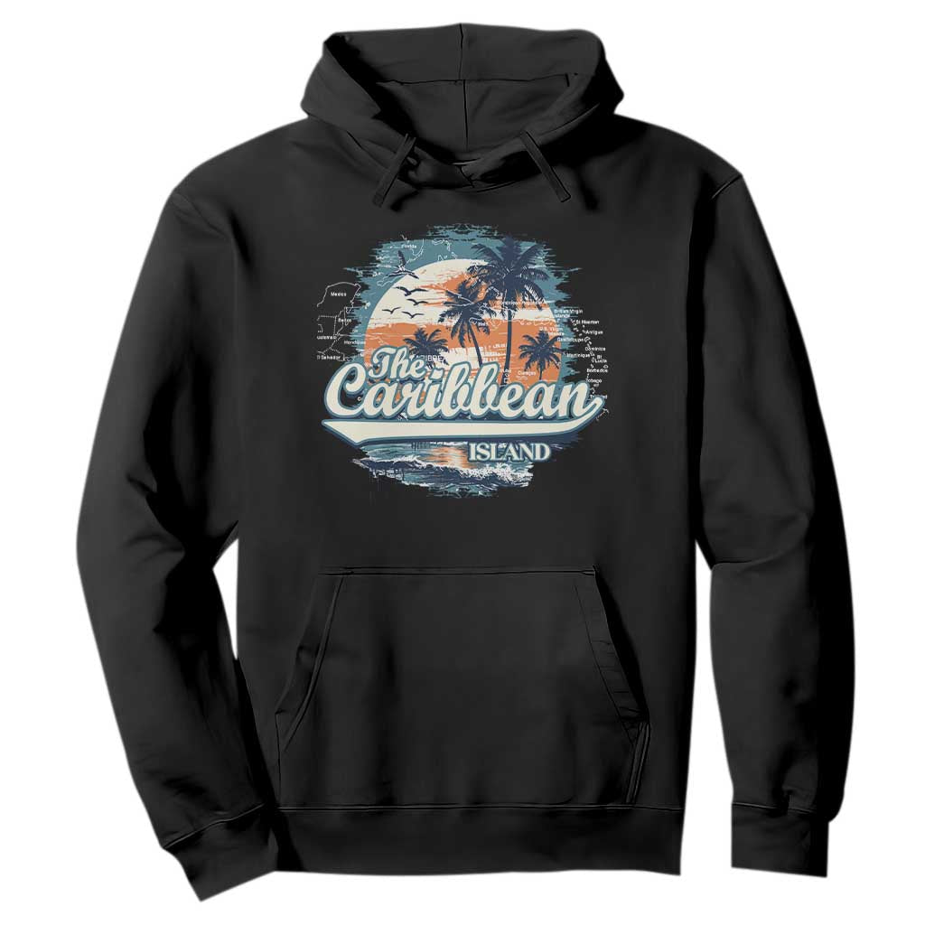 Funny The Caribbean Islands Hoodie Caribbean Sea Tour Summer Vacation TS11 Black Print Your Wear