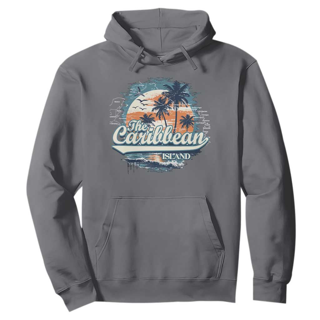 Funny The Caribbean Islands Hoodie Caribbean Sea Tour Summer Vacation TS11 Charcoal Print Your Wear