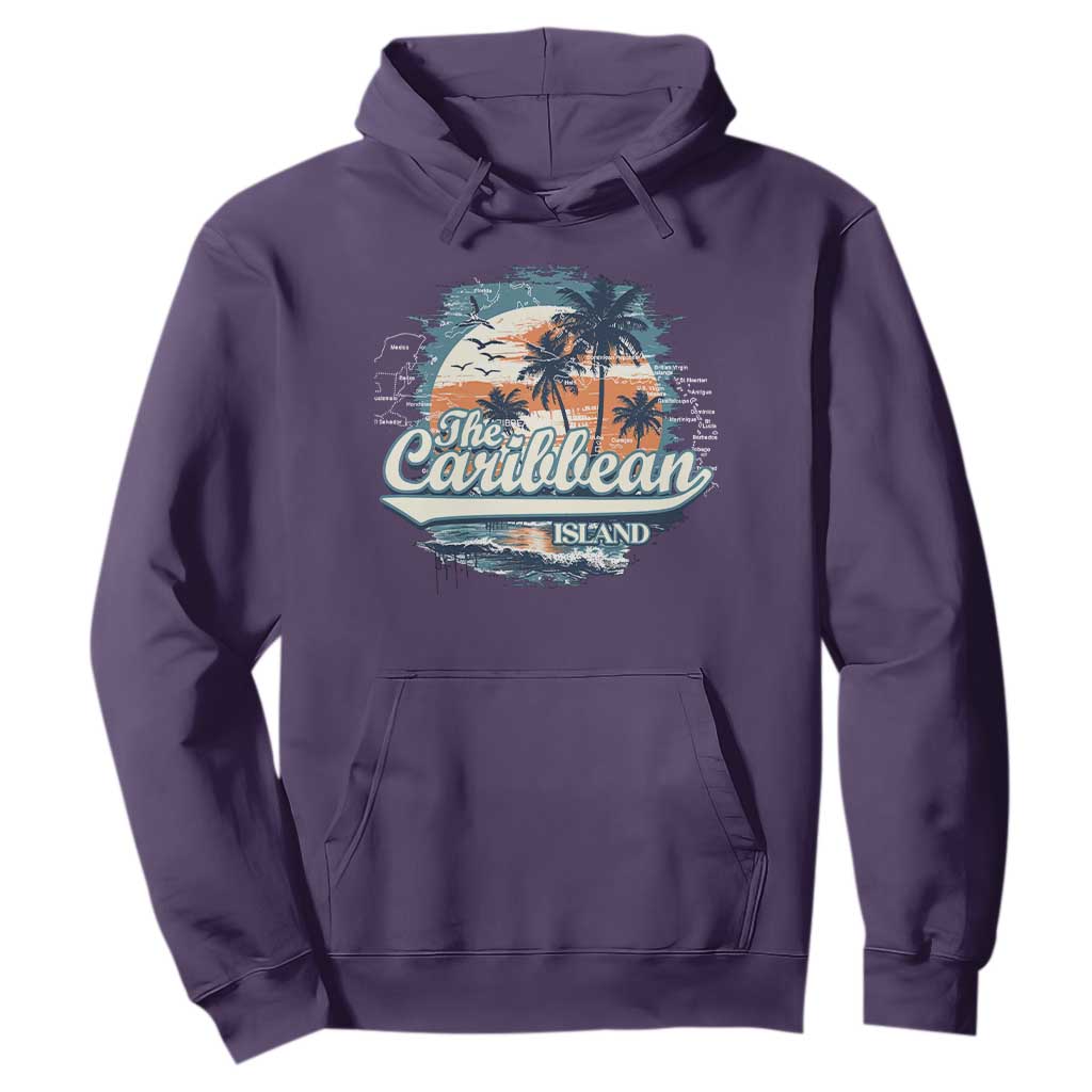 Funny The Caribbean Islands Hoodie Caribbean Sea Tour Summer Vacation TS11 Purple Print Your Wear