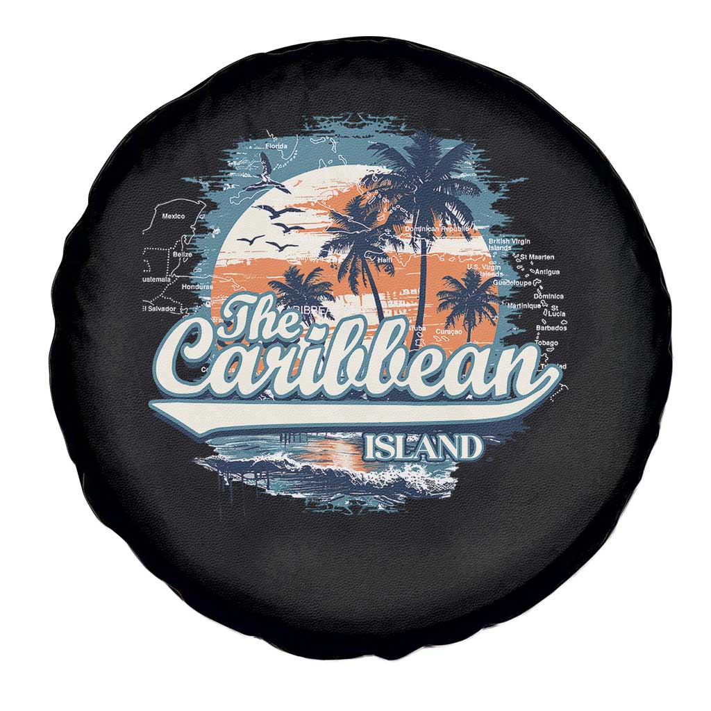 Funny The Caribbean Islands Spare Tire Cover Caribbean Sea Tour Summer Vacation TS11 Print Your Wear