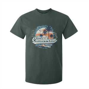 Funny The Caribbean Islands T Shirt For Kid Caribbean Sea Tour Summer Vacation TS11 Dark Forest Green Print Your Wear