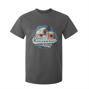 Funny The Caribbean Islands T Shirt For Kid Caribbean Sea Tour Summer Vacation TS11 Dark Heather Print Your Wear