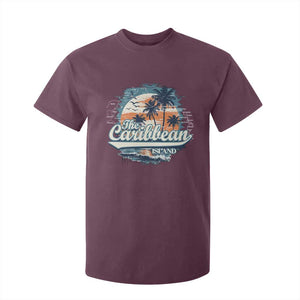 Funny The Caribbean Islands T Shirt For Kid Caribbean Sea Tour Summer Vacation TS11 Maroon Print Your Wear