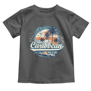 Funny The Caribbean Islands Toddler T Shirt Caribbean Sea Tour Summer Vacation TS11 Dark Heather Print Your Wear
