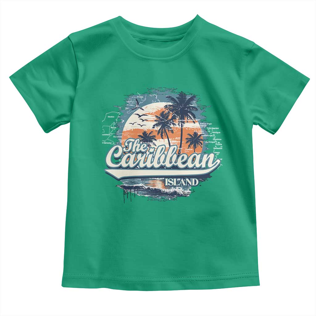 Funny The Caribbean Islands Toddler T Shirt Caribbean Sea Tour Summer Vacation TS11 Irish Green Print Your Wear