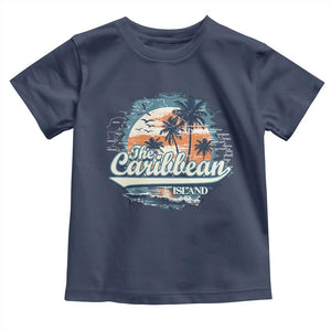 Funny The Caribbean Islands Toddler T Shirt Caribbean Sea Tour Summer Vacation TS11 Navy Print Your Wear