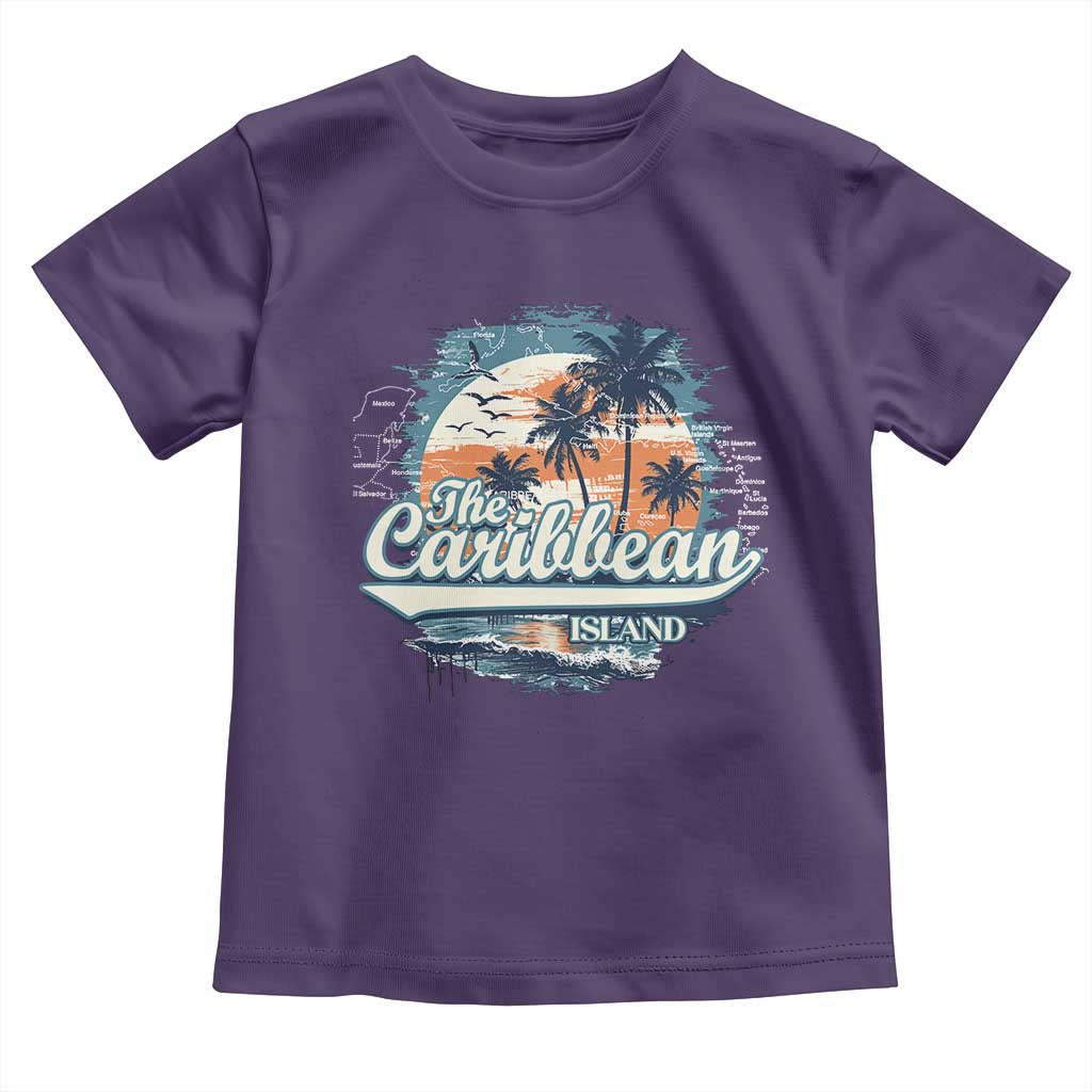 Funny The Caribbean Islands Toddler T Shirt Caribbean Sea Tour Summer Vacation TS11 Purple Print Your Wear