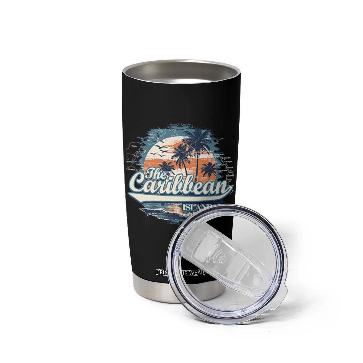 Funny The Caribbean Islands Tumbler Cup Caribbean Sea Tour Summer Vacation TS11 Print Your Wear