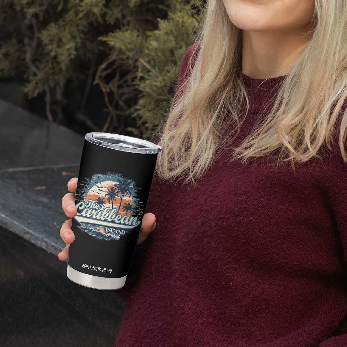 Funny The Caribbean Islands Tumbler Cup Caribbean Sea Tour Summer Vacation TS11 Print Your Wear