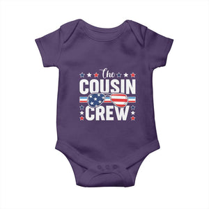 Funny The Cousin Crew 4th Of July Baby Onesie Patriotic American Family Matching TS11 Purple Print Your Wear