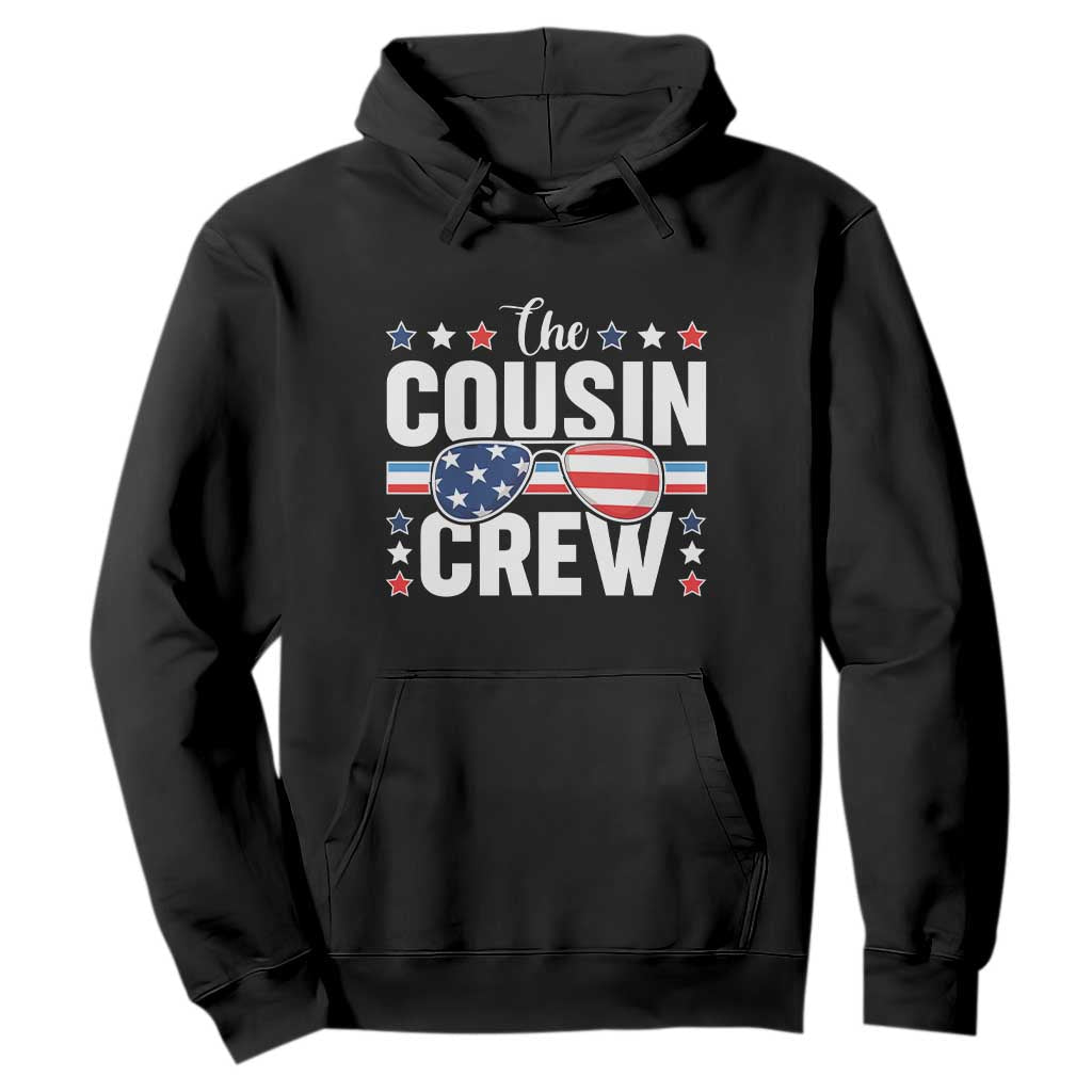 Funny The Cousin Crew 4th Of July Hoodie Patriotic American Family Matching TS11 Black Print Your Wear