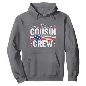 Funny The Cousin Crew 4th Of July Hoodie Patriotic American Family Matching TS11 Charcoal Print Your Wear