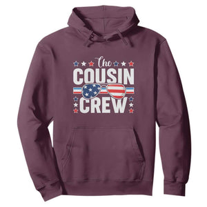 Funny The Cousin Crew 4th Of July Hoodie Patriotic American Family Matching TS11 Maroon Print Your Wear
