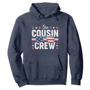 Funny The Cousin Crew 4th Of July Hoodie Patriotic American Family Matching TS11 Navy Print Your Wear