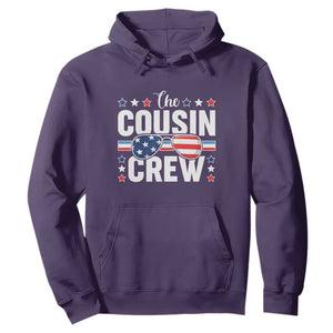 Funny The Cousin Crew 4th Of July Hoodie Patriotic American Family Matching TS11 Purple Print Your Wear
