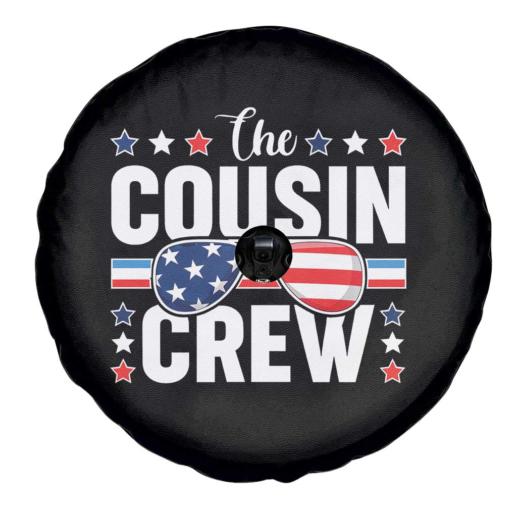 Funny The Cousin Crew 4th Of July Spare Tire Cover Patriotic American Family Matching TS11 Print Your Wear