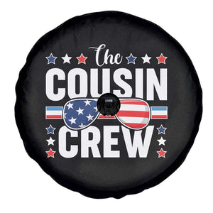 Funny The Cousin Crew 4th Of July Spare Tire Cover Patriotic American Family Matching TS11 Print Your Wear
