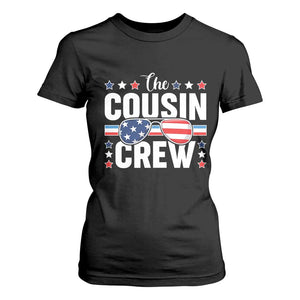 Funny The Cousin Crew 4th Of July T Shirt For Women Patriotic American Family Matching TS11 Black Print Your Wear