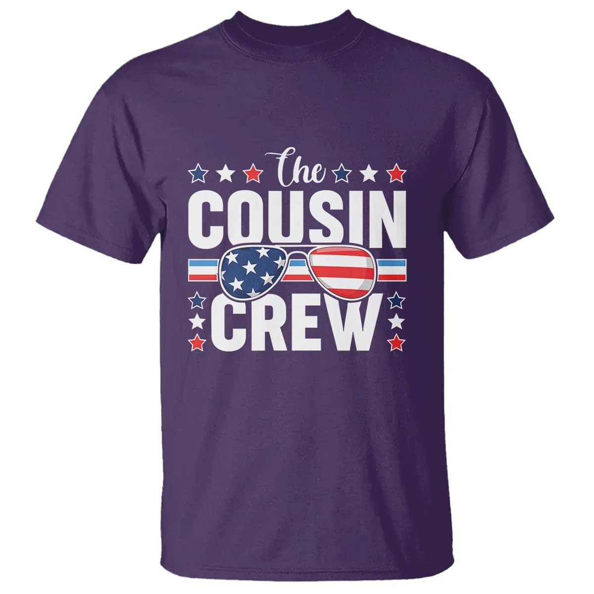 Funny The Cousin Crew 4th Of July T Shirt Patriotic American Family Matching TS11 Purple Print Your Wear