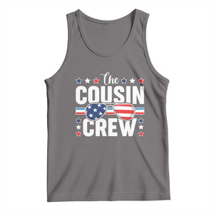 Funny The Cousin Crew 4th Of July Tank Top Patriotic American Family Matching TS11 Deep Heather Print Your Wear