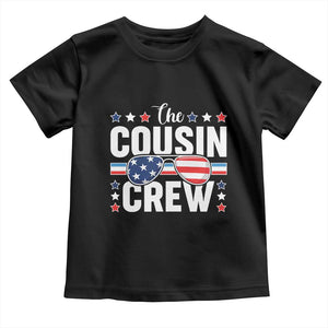 Funny The Cousin Crew 4th Of July Toddler T Shirt Patriotic American Family Matching TS11 Black Print Your Wear