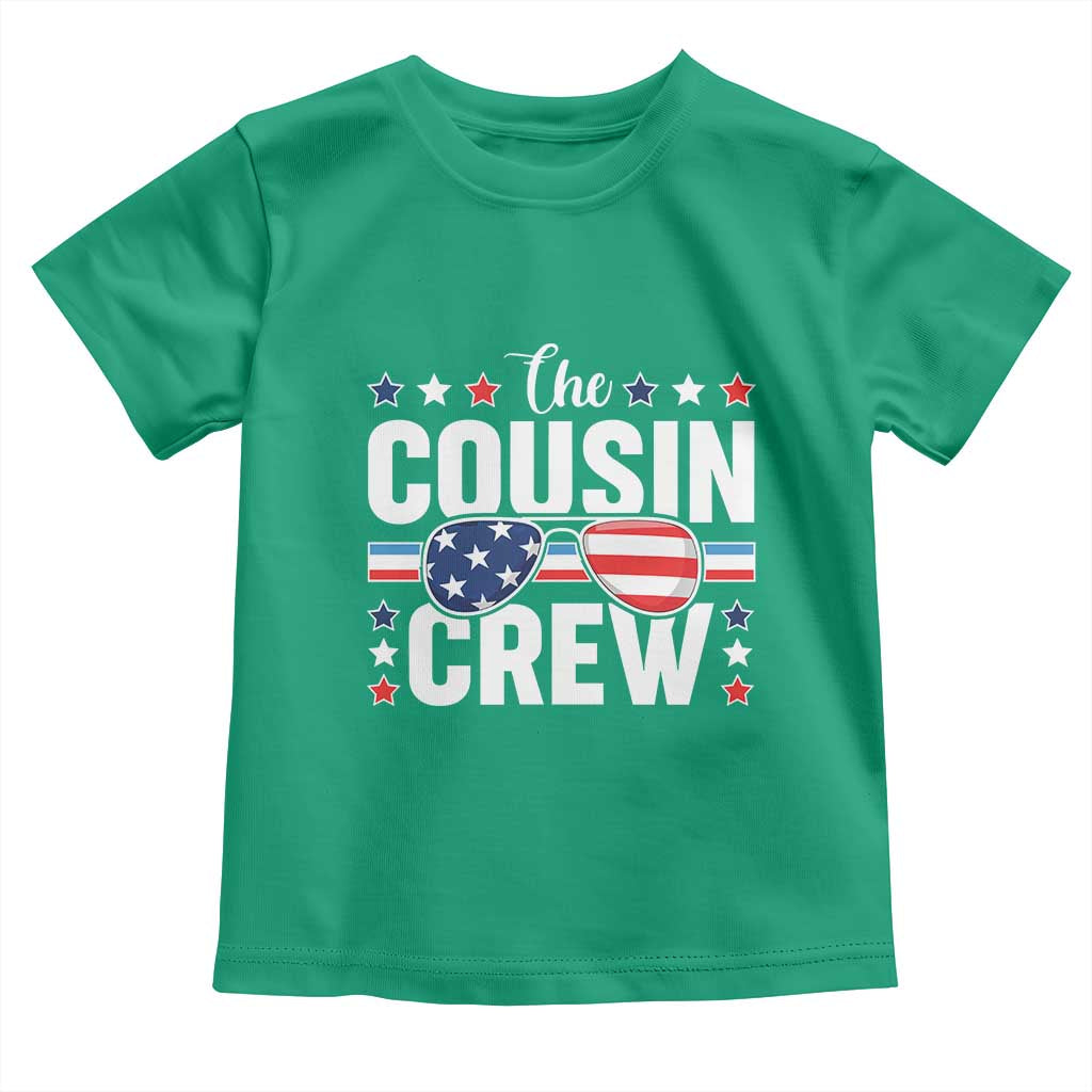Funny The Cousin Crew 4th Of July Toddler T Shirt Patriotic American Family Matching TS11 Irish Green Print Your Wear