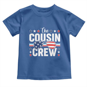 Funny The Cousin Crew 4th Of July Toddler T Shirt Patriotic American Family Matching TS11 Royal Blue Print Your Wear