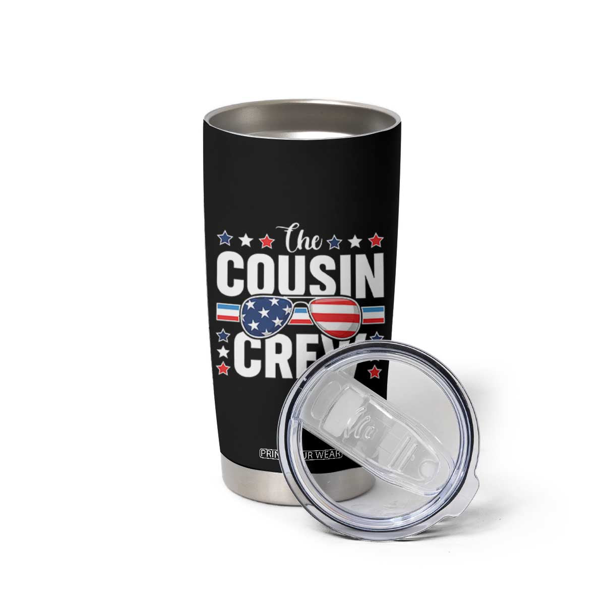 Funny The Cousin Crew 4th Of July Tumbler Cup Patriotic American Family Matching TS11 Print Your Wear