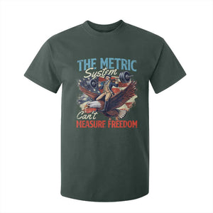 Funny The Metric System Can't Measure Freedom 4th Of July T Shirt For Kid TS11 Dark Forest Green Print Your Wear