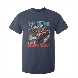 Funny The Metric System Can't Measure Freedom 4th Of July T Shirt For Kid TS11 Navy Print Your Wear
