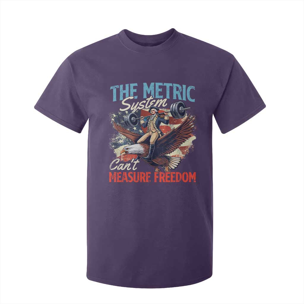 Funny The Metric System Can't Measure Freedom 4th Of July T Shirt For Kid TS11 Purple Print Your Wear
