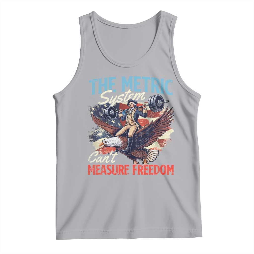 Funny The Metric System Can't Measure Freedom 4th Of July Tank Top TS11 Athletic Heather Print Your Wear