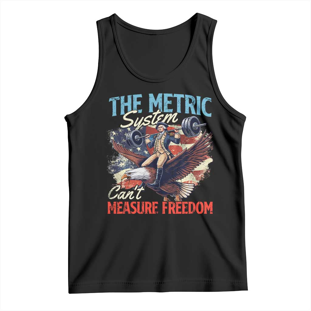 Funny The Metric System Can't Measure Freedom 4th Of July Tank Top TS11 Black Print Your Wear