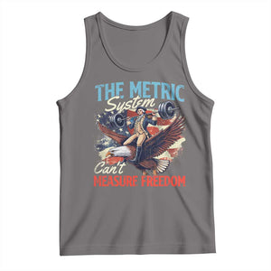 Funny The Metric System Can't Measure Freedom 4th Of July Tank Top TS11 Deep Heather Print Your Wear