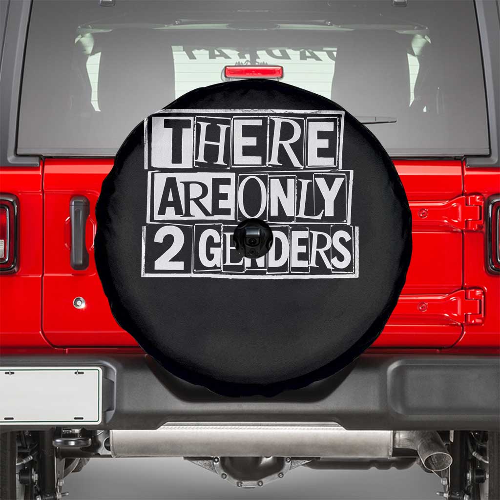 Funny There Are Only 2 Genders Male And Female Spare Tire Cover TS11 Black Print Your Wear