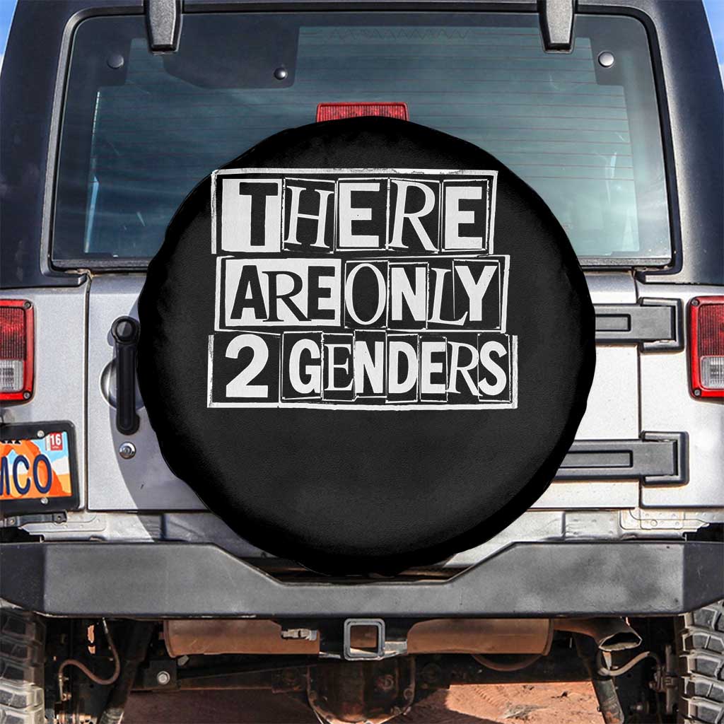 Funny There Are Only 2 Genders Male And Female Spare Tire Cover TS11 No hole Black Print Your Wear