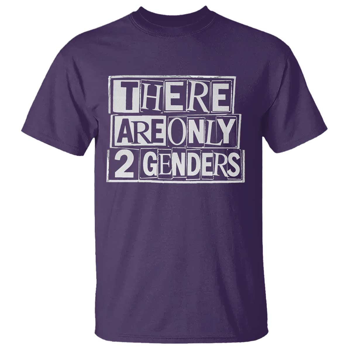 Funny There Are Only 2 Genders Male And Female T Shirt TS11 Purple Print Your Wear