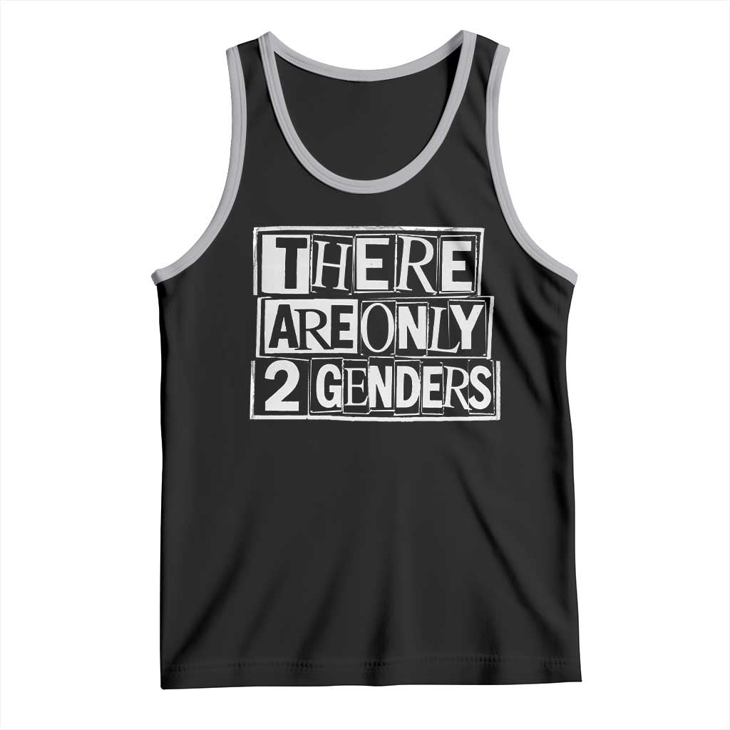 Funny There Are Only 2 Genders Male And Female Tank Top TS11 Black Athletic Heather Print Your Wear