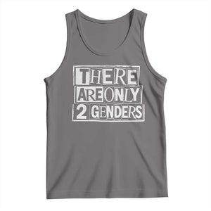 Funny There Are Only 2 Genders Male And Female Tank Top TS11 Deep Heather Print Your Wear