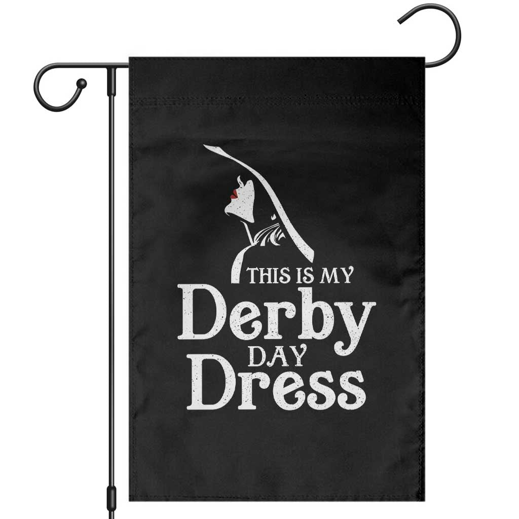 Funny This Is My Derby Day Dress Garden Flag Horse Racing Fascinator Hat TS11 Black Print Your Wear