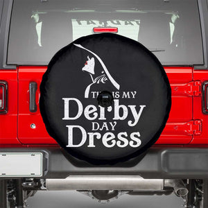 Funny This Is My Derby Day Dress Spare Tire Cover Horse Racing Fascinator Hat TS11 Black Print Your Wear