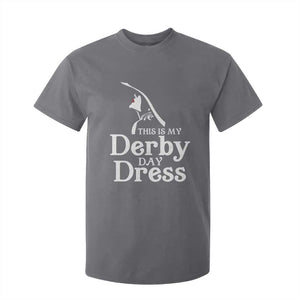 Funny This Is My Derby Day Dress T Shirt For Kid Horse Racing Fascinator Hat TS11 Charcoal Print Your Wear
