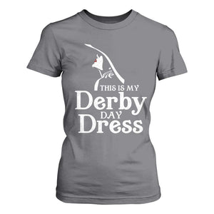Funny This Is My Derby Day Dress T Shirt For Women Horse Racing Fascinator Hat TS11 Charcoal Print Your Wear