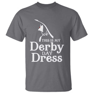 Funny This Is My Derby Day Dress T Shirt Horse Racing Fascinator Hat TS11 Charcoal Print Your Wear