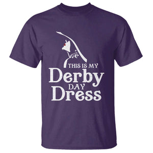 Funny This Is My Derby Day Dress T Shirt Horse Racing Fascinator Hat TS11 Purple Print Your Wear