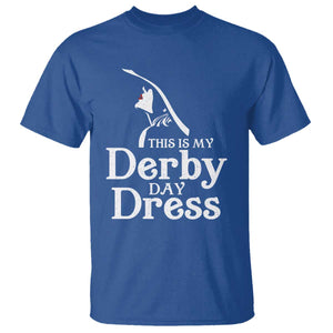 Funny This Is My Derby Day Dress T Shirt Horse Racing Fascinator Hat TS11 Royal Blue Print Your Wear
