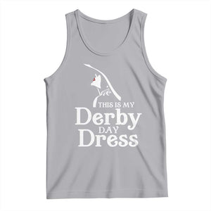 Funny This Is My Derby Day Dress Tank Top Horse Racing Fascinator Hat TS11 Athletic Heather Print Your Wear