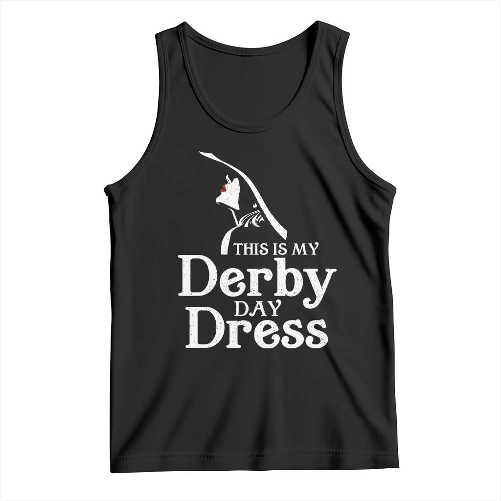 Funny This Is My Derby Day Dress Tank Top Horse Racing Fascinator Hat TS11 Black Print Your Wear